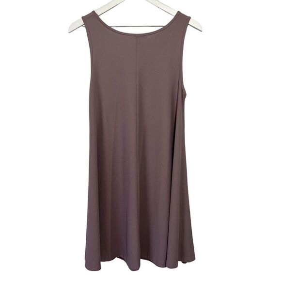 She & Sky Tank Dress Womens Small Lavender Swing Ribbed V-Neck Stretchy - Picture 2 of 6